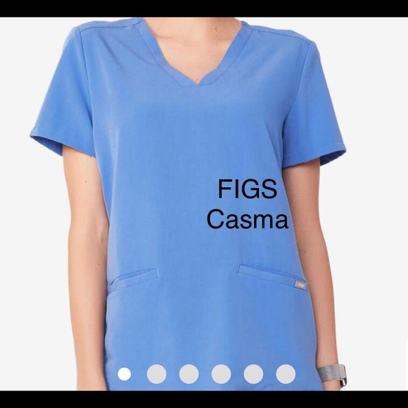 Figs Tops Womens Ceil Blue Casma Top Poshmark